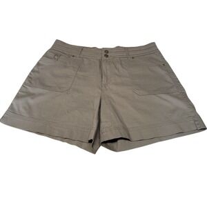 Dakota Blue Taupe Utility Cargo Shorts 4 pocket Sz 12 Mid-rise Cotten blend C720